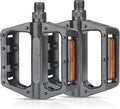 MOHEGIA Bike Pedals,Mountain Bicycle Pedal Sets,9/16 Compatible, Non-Slip Aluminum Allow Replacement for BMX MTB-Pair