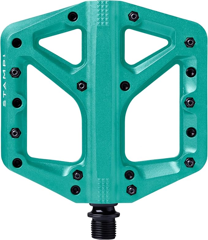 Crankbrothers Stamp Flat MTB Pedals - Size-Specific, Lightweight, Versatile, Durable Bike Pedals