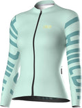 LAMEDA Cycling Jersey Women Long Sleeve, Breathable Bike Jersey with Pockets, Bike Shirts for Bicycle Road Biking Riding