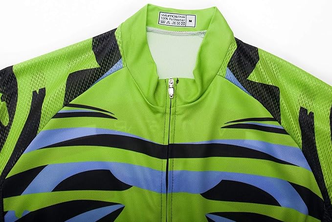 Cycling Jersey Men USA Summer Bike Short Sleeve 3-Pockets Breathable Quick-Dry Shirt S-3XL