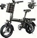 Folding Electric Bike for Adults,Powerful 500W brushless Motor,35 Miles PAS Range,14" ebike,48V10.4Ah Removable Battery,19.88MPH SpeedCommuter,3-Level Pedal Assist,Mini Electric Bicycle
