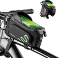 ROCKBROS Bicycle Phone Holder with Side Bags (Up to 2L) Bike Frame Bag Bike Phone Mount Bag Bike Top Tube Bag for Cycling Mountain Road Bike Pouch Accessories Storage Bag