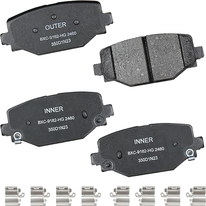 Bendix Premium SBC2460 Ceramic Rear Brake Pads for Jeep Grand Cherokee 2024-2023, Grand Cherokee L 2024-2022