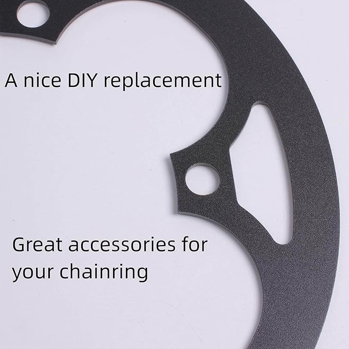 PROWHEEL Bike Chainring Guard,130MM BCD 42T/44T/46T/48T/52T/53T/54T/56T/58T/60T Aluminum Alloy Chain Ring Protector Cover for Chainring Sprockets MTB,E-Bike,Road Bike,City Bike,Folding Bike