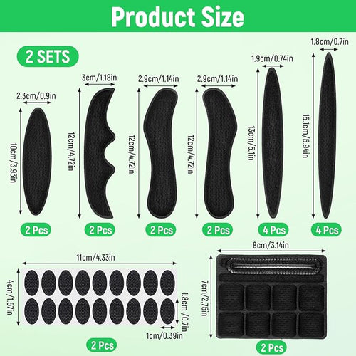 2 Set Helmet Padding Inserts,Helmet Pads,Universal Bike Helmets Pads,Replacement Motorcycle Helmets Padding,for Scooter Skateboard Bike Motorcycle Cycling Sport