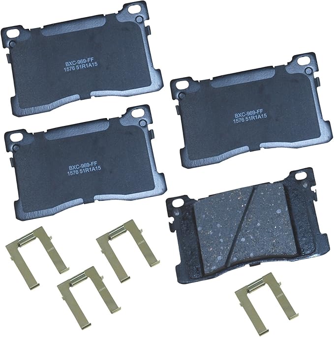 Bendix Premium SBC1576 Ceramic Front Brake Pads for Hyundai Equus 2016-2012, Kia K900 2017-2015