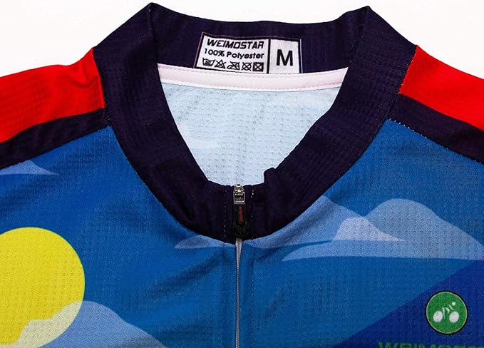 Men Cycling Jersey Skull Bike Short Sleeve Tops Quick-Dry Reflective 3-Pockets S-3XL