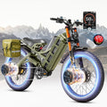 eAhora 2025 Latest Romeo Pro 3/2/Pro 5600W/50Mph 4000W/46Mph Dual Motor Electric Bike for Adults, 60V/80Ah 52V/70Ah 250+Miles Long Range Ebike 26''*4.0 Fat Tire Full Suspension Off-Road Ebike, UL2849