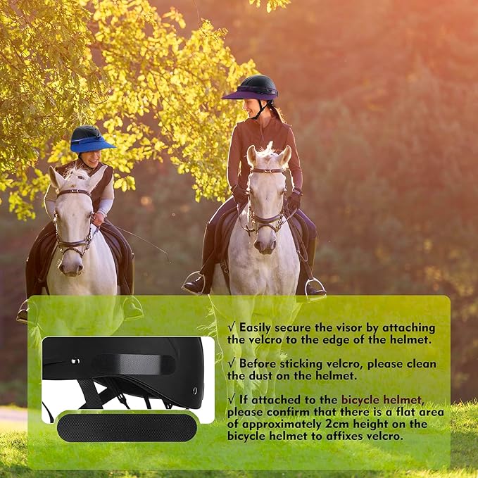 Tontron Horsriding Helmet Visor |Helmet Sunshade with Removable Neck Flap