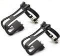 Leadrise1 Pair Nylon Cycling MTB Road Mountain Bike Bicycle Pedal Toe Clip Strap Belts- Toe Cages for Peloton Bike,Exercise Bike Pedals - Universal Fit Bicycle Pedal