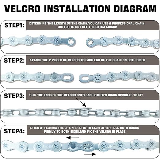 6/7/8/9/10/11/12 Speed Bike Chain – High-Strength, Durable & Smooth-Shifting for Road/Mountain Bikes (11-Speed)