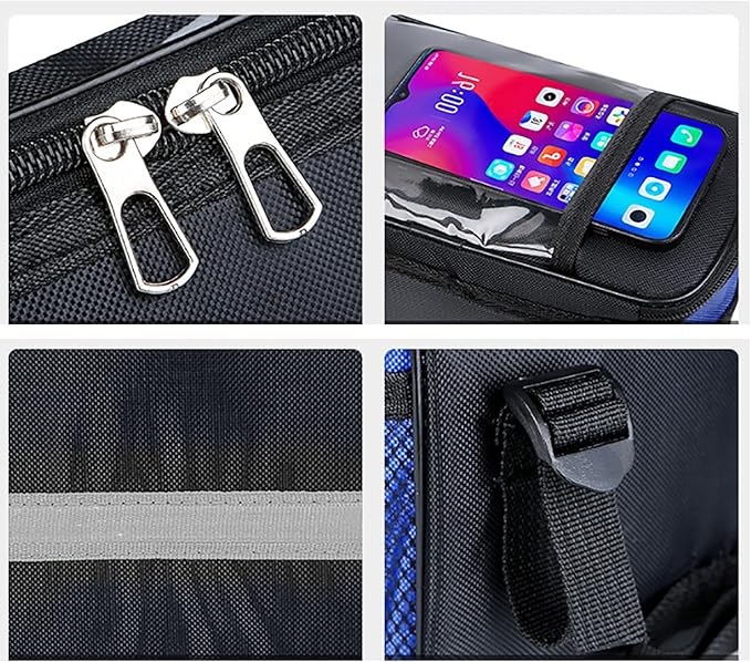 Road Bikes Handlebars Bag Large Bicycles Front Storage Pouches Waterproof Phone Bag Bikes Frame Panniers Organizers Pouc