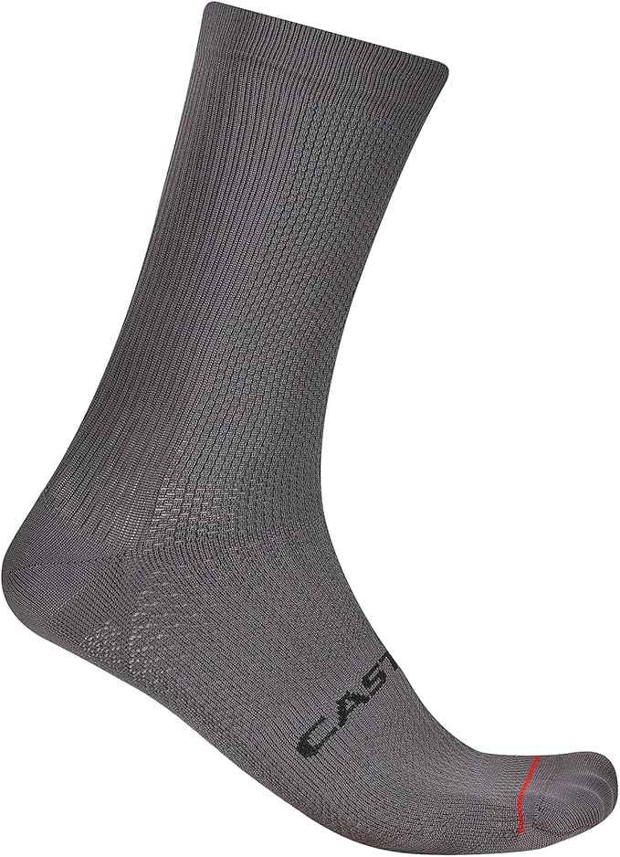 CASTELLI Men’s Espresso 18 Sock, Moisture Wicking Performance Cycling Apparel Sock for Road & Gravel Biking