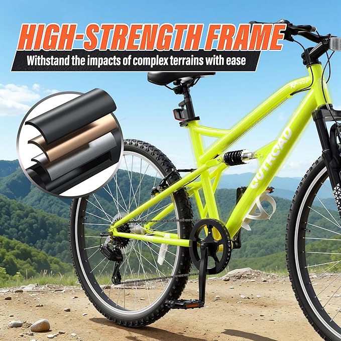 26 inch 7-Speed Commuter Bicycle,Hybrid Bicycle,Men's Cruiser Bike/Mountain Bike V Brake,Metal Frame, Adult Bike (Black, White, Blue, Green, Purple, Pink)