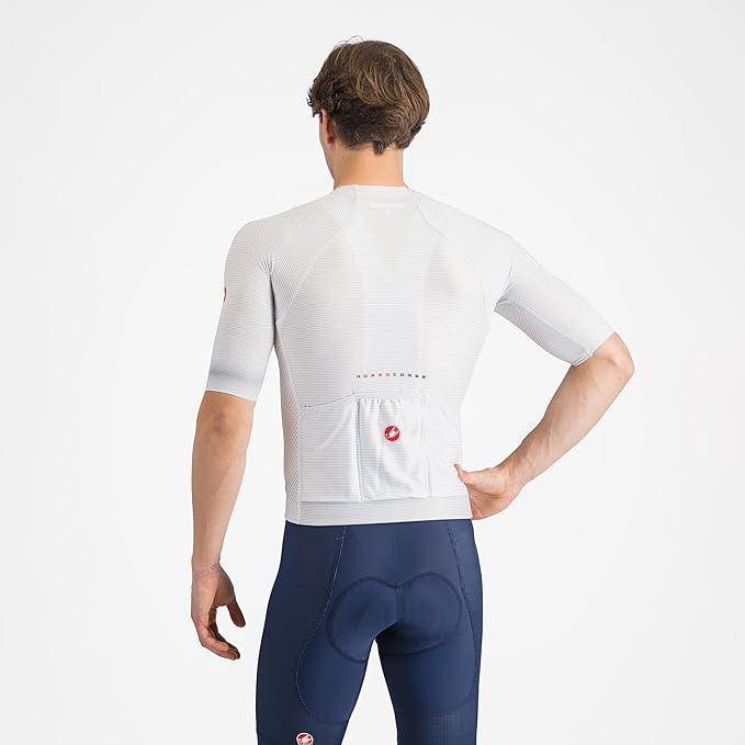 CASTELLI Men’s Climber’s A/C Jersey, Quarter Length Sleeve, Full Zip, Road Cycling & Gravel Biking Jersey with UV Protection