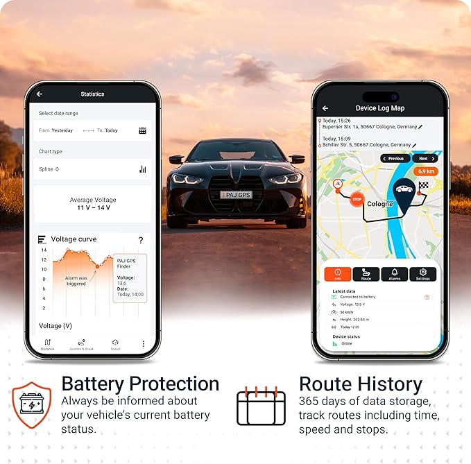 PAJ GPS Vehicle Finder 4G, 1.0 - Cellular Connected, Real Time Tracking GPS Tracker for Cars, Motorcycles, Trucks & More - Versatile & Secure Fleet Management