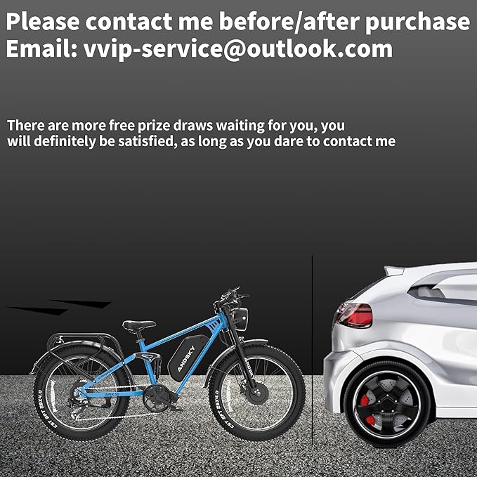 Apex 50 Electric Bike Dual Motor for Adults (CA Immediate-De'livery) 52V 25AH/48V 25AH, 26" Fat Tires Full Suspension 35MPH/100Mile, Hydraulic Brake