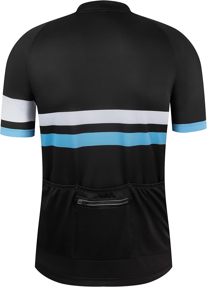 Coconut Ropamo CR Mens Cycling Jersey Short Sleeve Road Bike Shirt with 3+1 Zipper Pockets Breathable Quick Dry