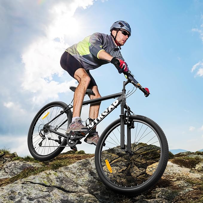 26 inch Mountain Bike 7/21 Speeds Lightweight Cycling Bicycles, Dual Disc/V Brake,Bicycle for Men and Women, Adult Bike, Road Bike