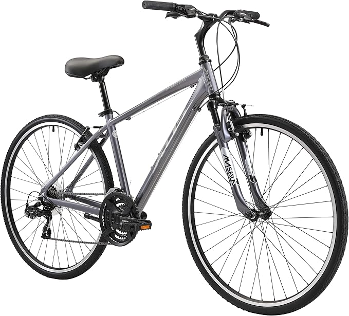 XDS Cross200 21 Speed Hybrid Bike Commuter City Bike, for Men and Women, Adult and Teenager, 700C Wheel, 15.5/17.5/19.5/21.5 Inch Lightweight Aluminum Alloy Frame