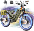 eAhora 2026 Romeo Pro3/2 50/46Mph Ebike 5600/4000W Dual Motor 200+Miles Electric Bike for Adults, 52V/70Ah 60V/80Ah Long Range 26 * 4.0" Fat Tire Full Suspension Electric Mountain Bike