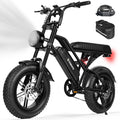 ESKUTE V100 Electric Bike for Adults, Electric Dirt Bike 1500W Peak Motor, All Terrain Dual Suspension E Bike 28MPH Top Speed, Ebike Up to 60 Miles Range, 16" Fat Tire, 48V13Ah Battery, 7-Speed