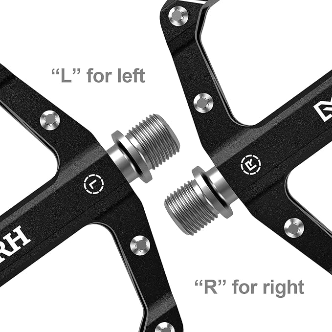 MZYRH Mountain Bike Pedals MTB Pedals,9/16" Non-Slip Lightweight Aluminum Alloy Bicycle Pedals for Road Mountain BMX MTB