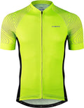 INBIKE Mens Cycling Jersey 3 Rear Pockets Moisture Wicking Short Sleeve Quick Dry Reflective Biking Shirts
