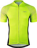 INBIKE Mens Cycling Jersey 3 Rear Pockets Moisture Wicking Short Sleeve Quick Dry Reflective Biking Shirts