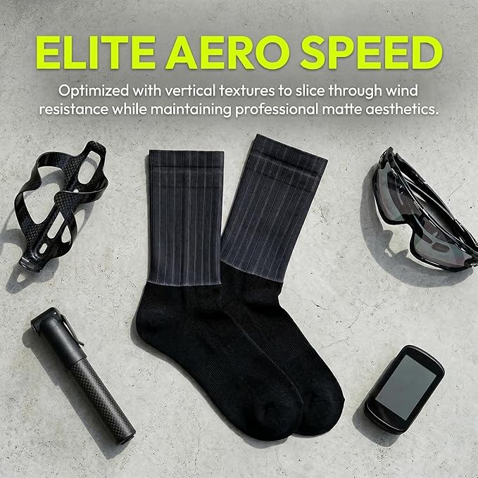 Cycling Socks for Men & Women - 3D Arch Support Compression Bike Socks | Moisture Wicking & Breathable
