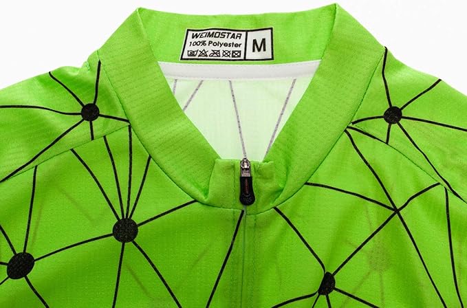 Men Cycling Jersey Skull Bike Short Sleeve Tops Quick-Dry Reflective 3-Pockets S-3XL
