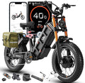 [2026] eAhora Juliet Pro 2 Electric Bike for Adult, 5400W/1200W | Dual Motor | 43Mph/31 Mph | 70Ah/60Ah 200+Miles Long Range | 20 Inch Fat Tire | for Commute | Delivery | Women