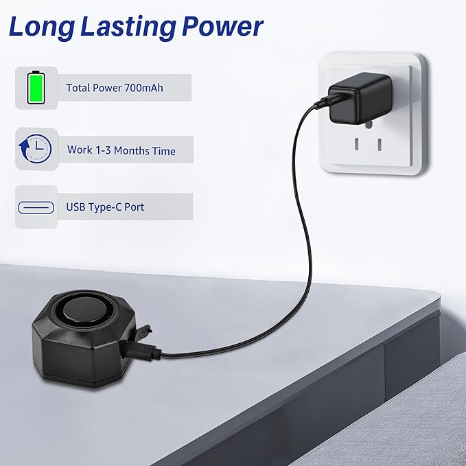 Cruxer Bike Alarms for Ebikes Accessories, Electric Scooter Accessories, Car Alarm System with Motion Sensor, Wireless Antitheft Products, Waterproof Vibration Bike Alarms for Ebikes Bike Scooter Car