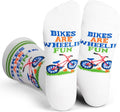 Lavley Bike Socks - Gifts for cyclists and mountain bikers - Fun holiday or birthday gift - Great stocking stuffer