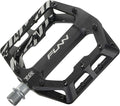 Funn Funndamental Flat Pedals - Wide Platform Bicycle Pedals for BMX/MTB Mountain Bike, Adjustable Grip for Outstanding Stability, 9/16-inch CrMo Axle
