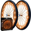 Activ Life 2-Tire Pack LED Bike Wheel Lights with Batteries Included, Get 100% Brighter and Visible from All Angles for Ultimate Safety and Style