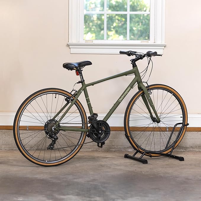 StoreYourBoard CycleStand Bike Floor Stand, No-Lift Indoor Bicycle Rack for Garage, Bike Mount Storage, Holds MTB, Road, and Ebike Stand, Bike Parking Rack, Fits Tires up to 3.5″