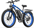 E·Bycco 5000W Peak Dual Motor Electric Bike for Adults, 24" Fat Tire Ebikes 52V 32AH, Max 45 MPH, 100 Miles Long Range, Hydraulic Brake, Pedal Assist Mountain Electric Bicycle