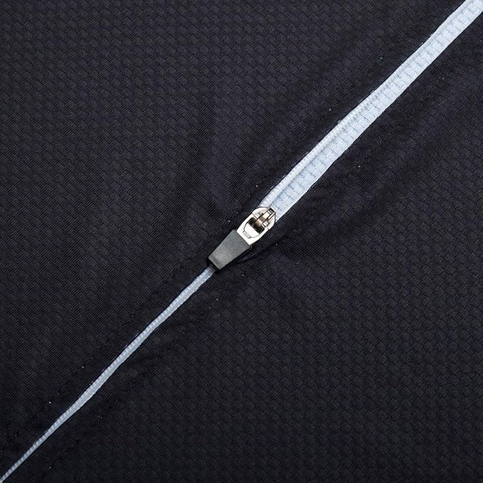 Wulibike Men's Cycling Jerseys Short Sleeve Bike Biking Shirts Full Zip with Pockets Road Bicycle Clothing