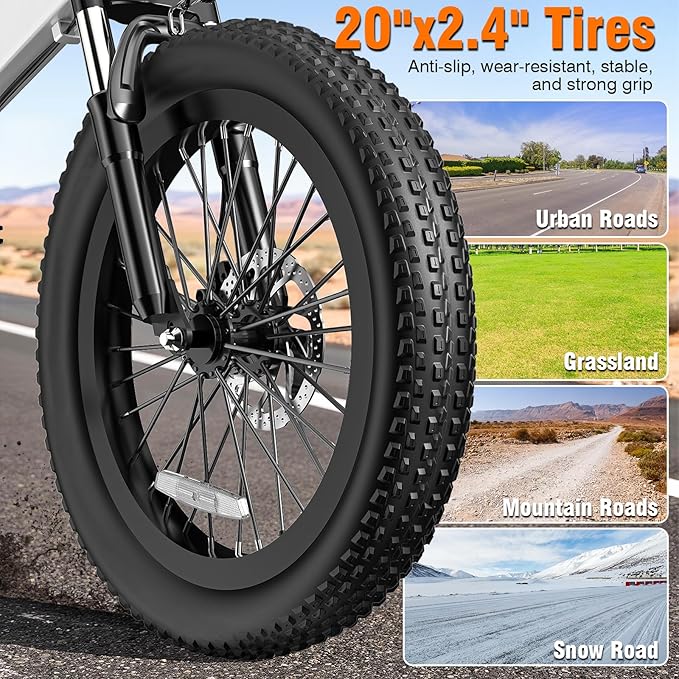 Electric Bike for Adults and Teens, 560W Motor 24MPH Compact Commuter Ebike, 32 Miles Range, 48V 10Ah Battery, 3 Shock Absorbers, 14" Mini Foldable Electric Bicycles with Basket, UL 2849 Certified