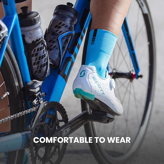GripGrab Lightweight SL Performance Summer Cycling Socks Eyecatching 2 Lengths Road Mountain Gravel Bike Indoor Biking