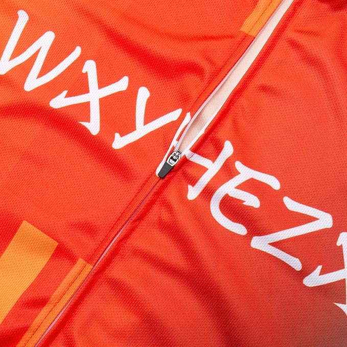Men's Cycling Jersey Set Road Bike Shorts Sleeves Jersey Zipper Pokcet Bib Shorts with 20D Gel Pad Biking Clothing Sets