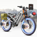 eAhora 2025 Latest Romeo Pro 3/2/Pro 5600W/50Mph 4000W/46Mph Dual Motor Electric Bike for Adults, 60V/80Ah 52V/70Ah 250+Miles Long Range Ebike 26''*4.0 Fat Tire Full Suspension Off-Road Ebike, UL2849