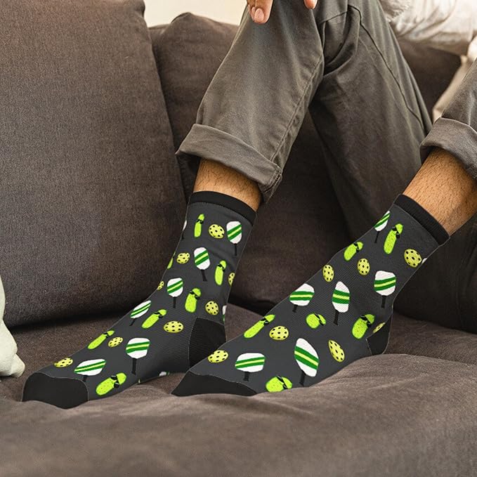 FOURSTUFF Ski, Cycling, Basketball, Golf, Pickleball, Softball, Volleyball, Wrestling, Soccer - Sports Socks for Women Men