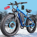 9000W Peak Dual Motor Ebike for Adults 47 MPH Fast ElectricBike, 58V Max Output 1972 Wh Up to 105 Miles Ebikes,24" Fat TireE-Bike,Full Suspension Electric Bicycle for Mountain Commuter Snow