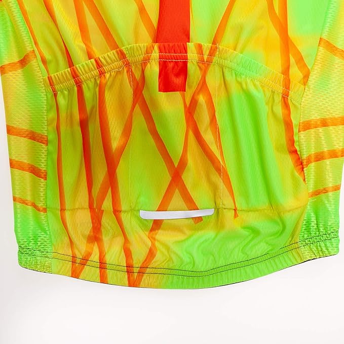 Weimostar Men's Cycling Jersey Short Sleeve Bike Clothing Multicolored Diamond