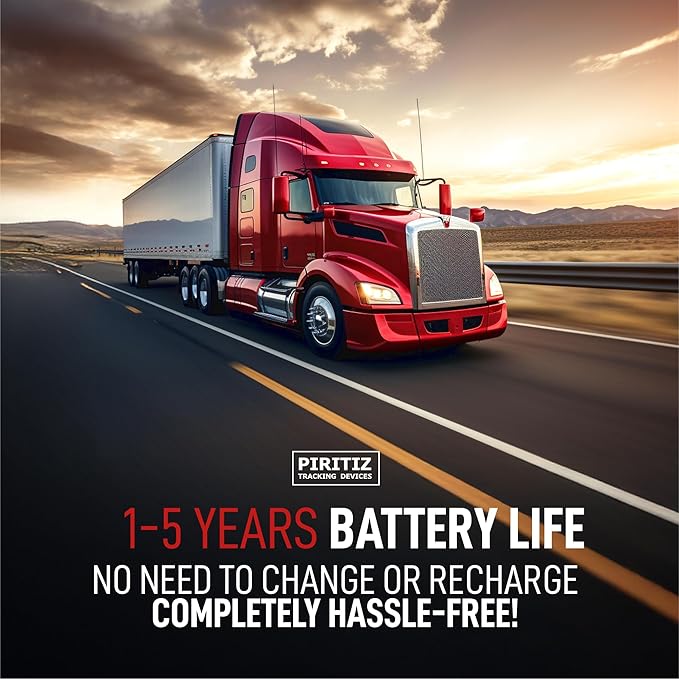 GPS Tracker for Trailers & Equipment – 5 Year Battery Life, Wireless Waterproof Asset Tracking Device for Construction, Rental Fleets & Heavy Equipment, No Wiring
