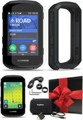 Garmin Edge 850 Compact GPS Cycling Computer Gift Box Bundle - Touchscreen Display, Training & Performance Insights with PlayBetter Silicone Case (Black), Screen Protectors, Wall Adapter & Hard Case
