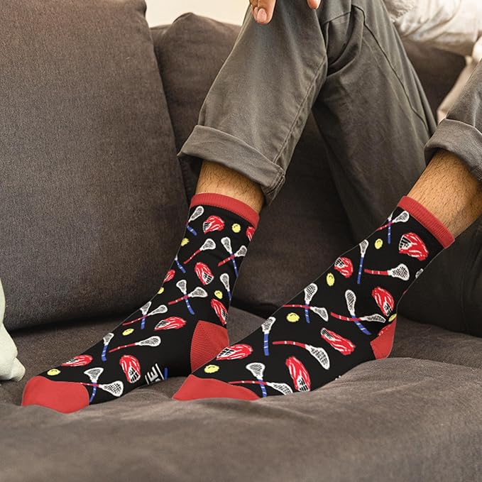 FOURSTUFF Ski, Cycling, Basketball, Golf, Pickleball, Softball, Volleyball, Wrestling, Soccer - Sports Socks for Women Men