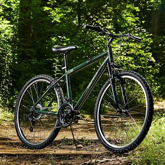 Huffy Mountain Bikes for Men, 26/27.5 Inch Sizes, Multiple Speeds, Suspension Available, Fat Tire Option, Sleek Graphics, Disc Brakes Available, Adjustable Comfort Saddle, Durable, Multiple Colors
